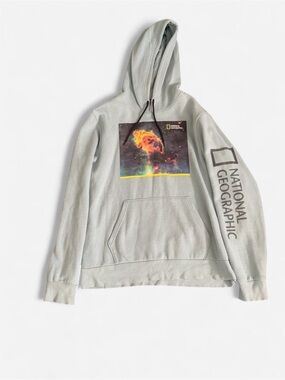 National Geographic Pullover Hoodie Nebula Space Big Bang Size Large